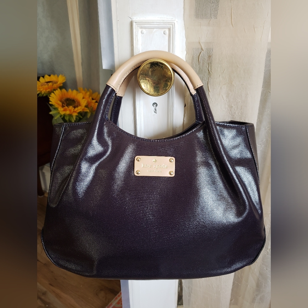 Kate Spade Black Patent Leather Sachel carried only 3 times